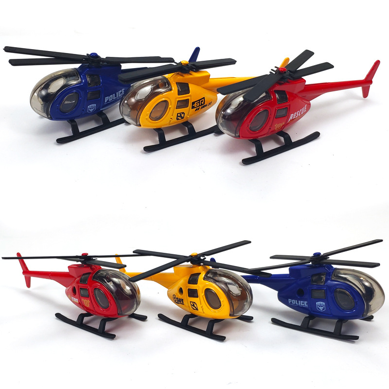 Mainan Helikopter Mini Bahan Alloy Metal Versi Q Untuk Anak