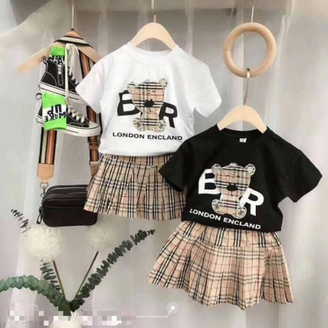 Setelan Baju dan Rok Anak Cewek Modis ala Korea Cantik dan Keren