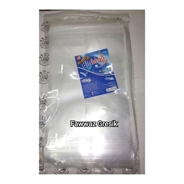 (100 pcs) Plastik Klip PP Bening Kemasan Klip 16x24 cm Tebal PP Zipper Ziplock Bag 50 micron / Kantong Plastik Klip 16x24 cm tebal 50 mc