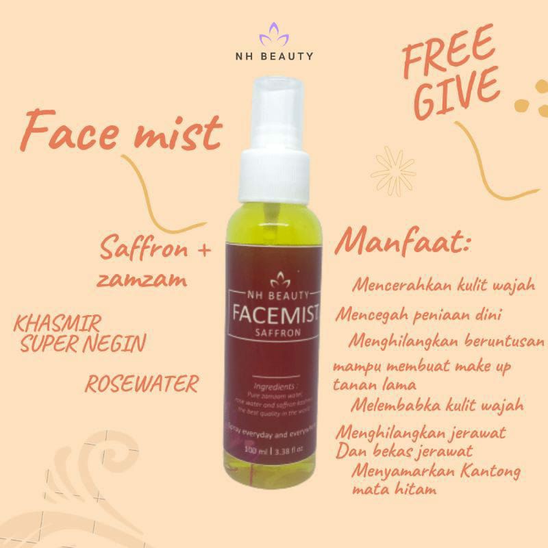 FACEMIST SAFRON BY NH BEAUTY ORIGINAL ❤️❤️❤️