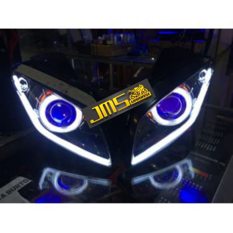 lampu alis led bull aes ukuran 30/60 cm 1 mode universal grade A nmax aerox pcx beat vario soul ninja R15 mio scoopy xeon pcx lexi