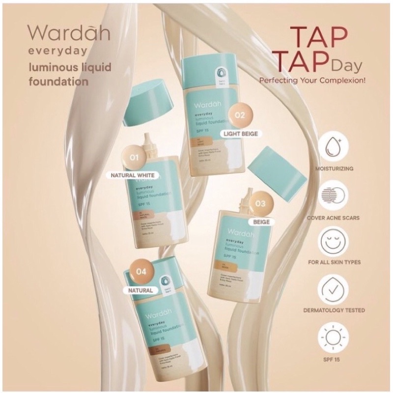 Wardah Everyday Luminous Liquid Foundation 35ml