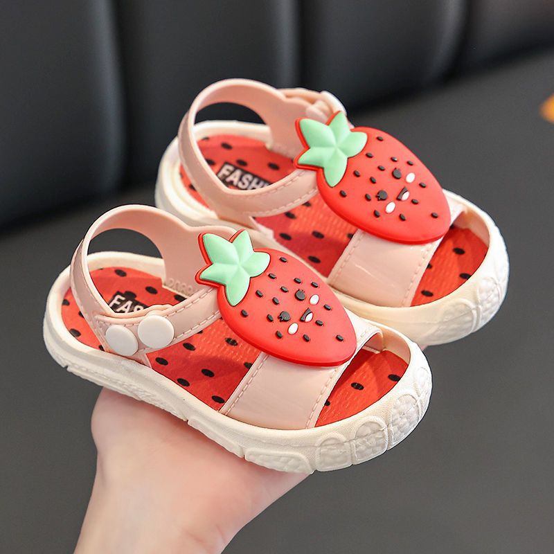 PROMO 12.12 PUNCAK Okaybaby B182 Sandal Gunung Anak Laki-laki Perempuan Buah Lucu Unik Import Termurah Kekinian Sendal Casual