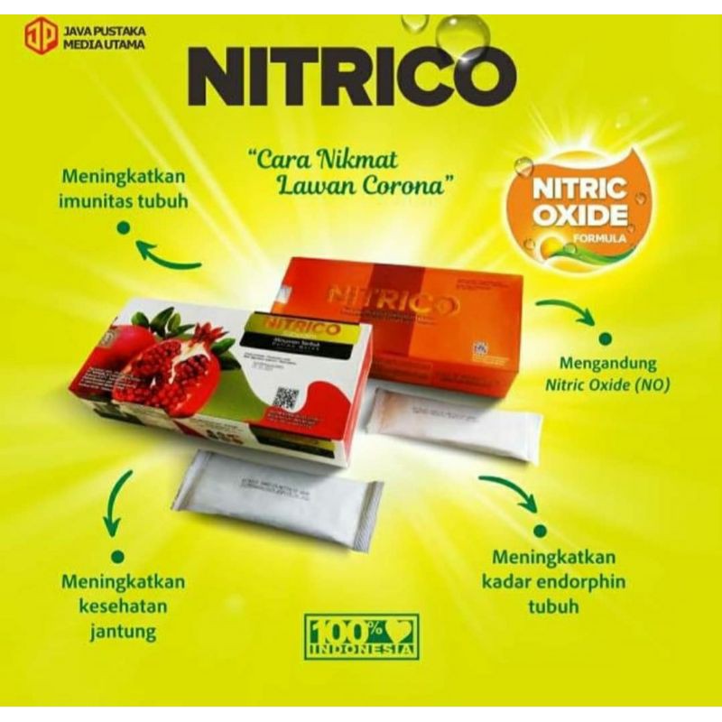 NITRICO Nitric Oxide Minuman Sehat Anti Virus, Nikmat, Enak dan Menyegarkan lawan Corona