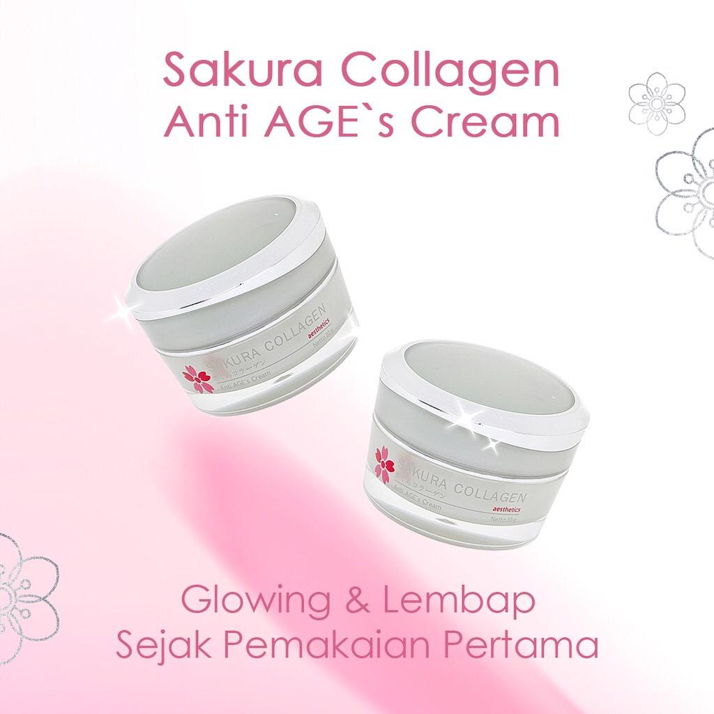 Sakura Collagen Anti AGE's Cream 30 gram