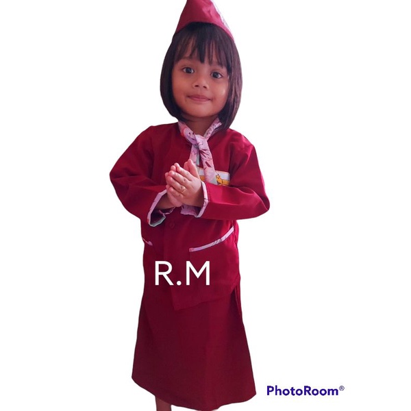 baju pramugari anak perempuan