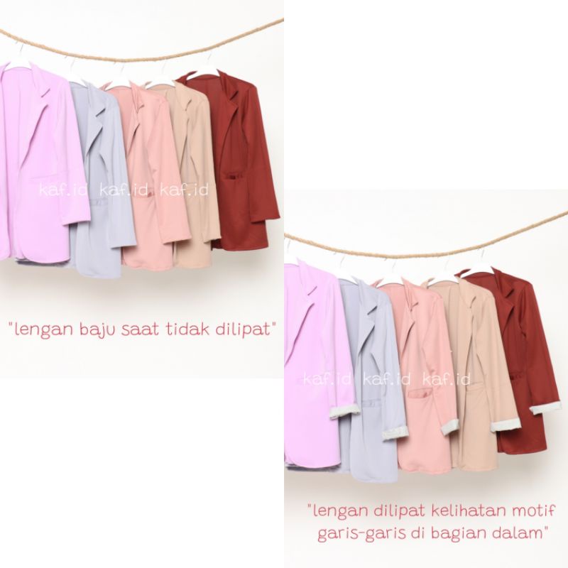 OUTER BLAZER CASUAL OVERSIZE KOREAN TRENDY - BLAZER KERJA WANITA PREMIUM (ADA DISKON GROSIR)