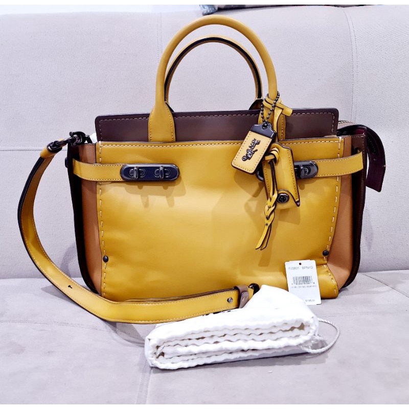 PRELOVED Coach Double Swagger Flax