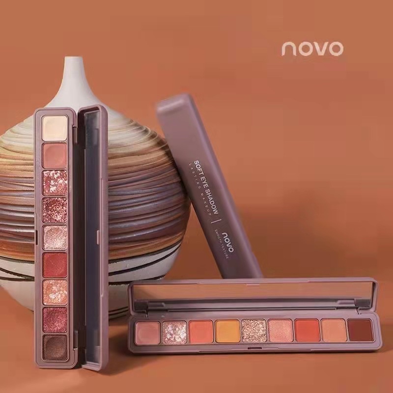 Novo 9 Color Eyeshadow Soft Korean Natural