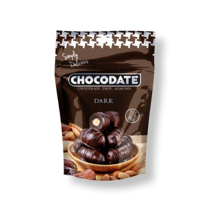 

CHOCODATE DARK 100GR CEMILAN KURMA ISI ALMOND