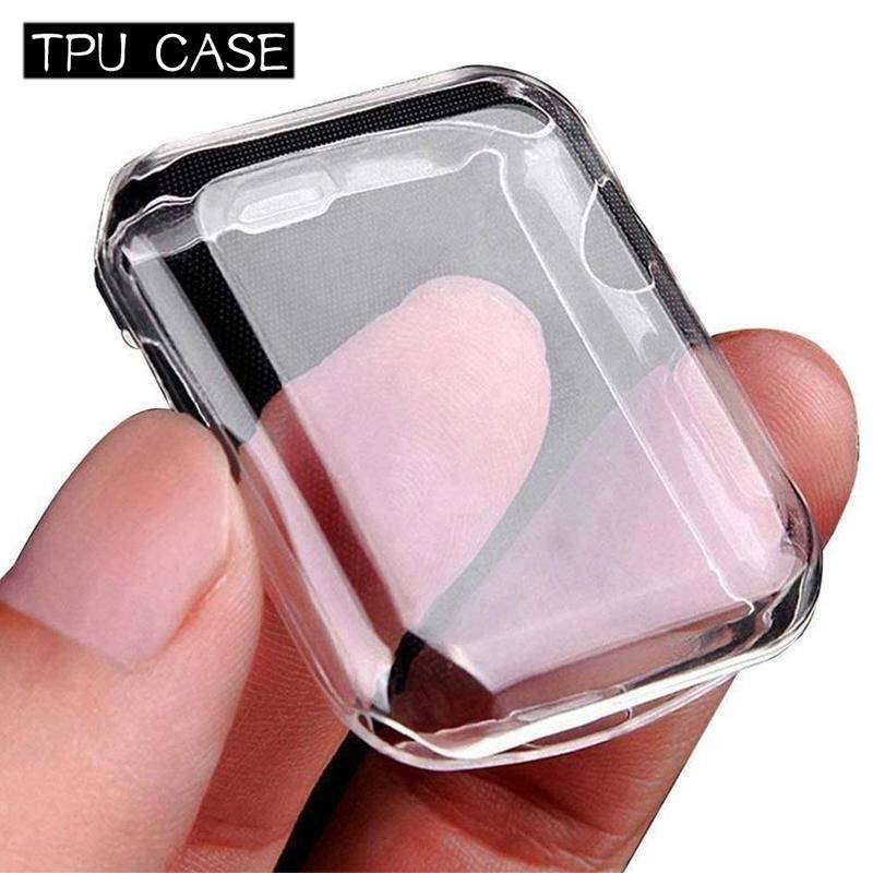 Case Pelindung Layar Bahan Tpu Untuk Apple Watch 7 6 Se 5 4 3 2 1 41mm 45mm 42mm 38mm 5 4 3 44mm 40mm