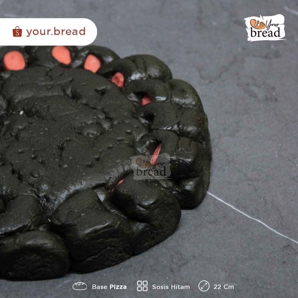 

Roti Pizza Sosis Hitam Ukuran 22cm | Base Pizza Sosis 22cm Black
