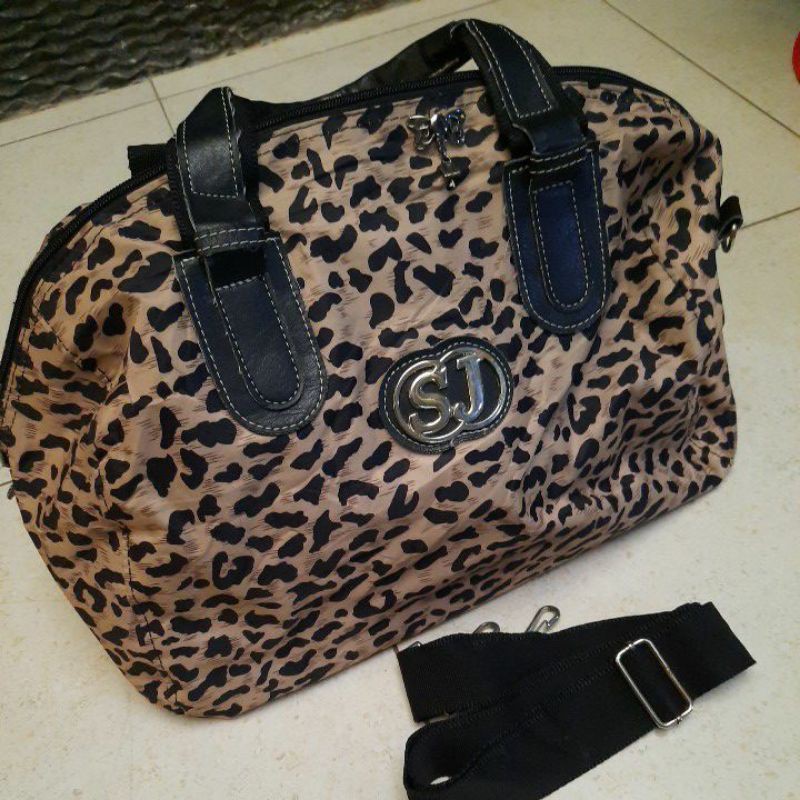 Preloved Tas Motif Leopard