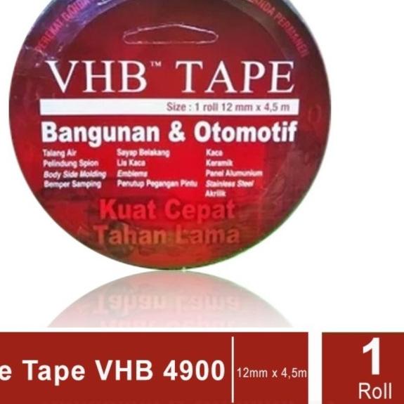 

◌ Double tape 3M VHB merah 12mm x 4,5 meter ☏