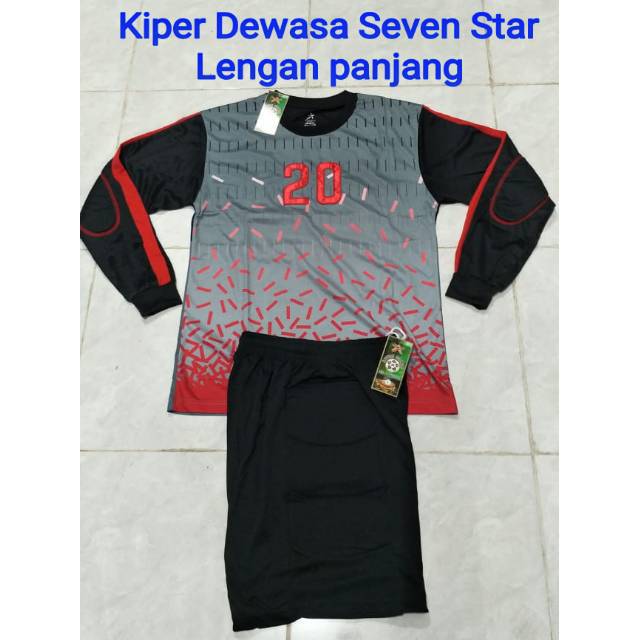 Setelan baju kiper dewasa lengan panjang Seven Star