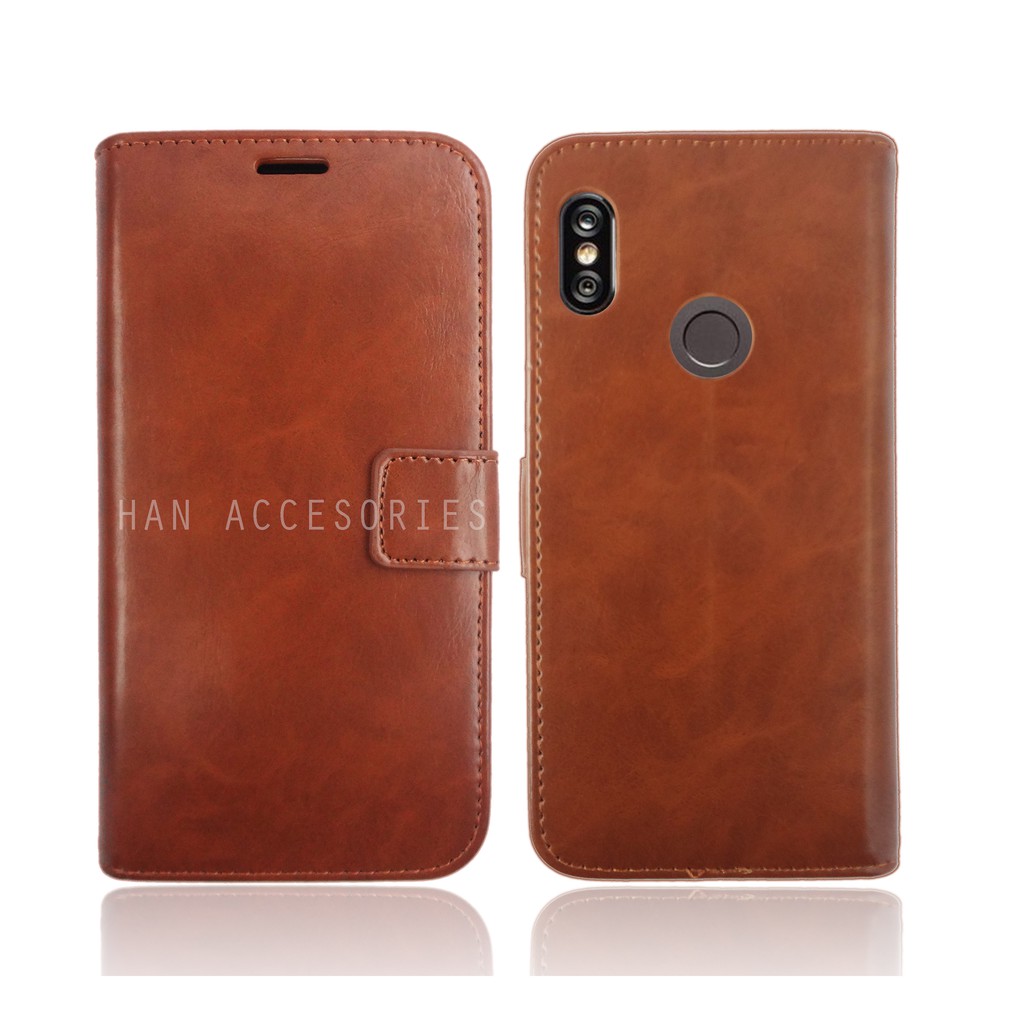 Redmi Note 7/Note 5/Note 5 Pro/Note 6 Pro/S2 XIAOMI Original Fashion Selular Flip Leather Case