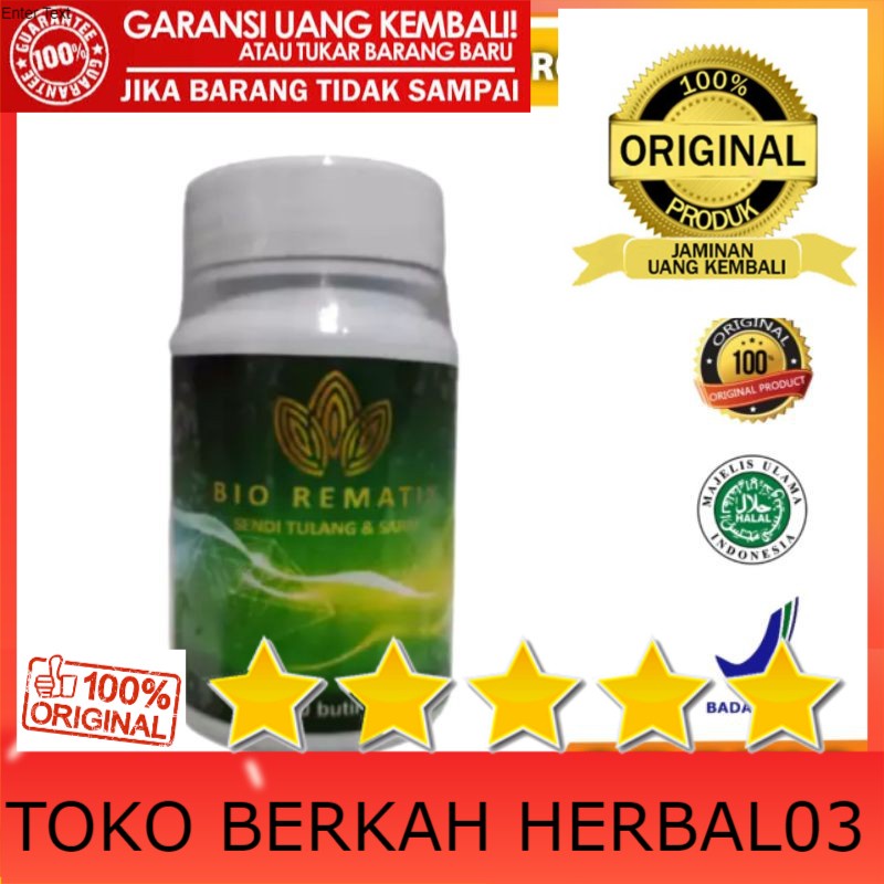 100% ASLI Bio Rematix Asli Original Obat Rematik Nyeri Sendi Dan Tulang Herbal Resmi BPOM - Bio Mira