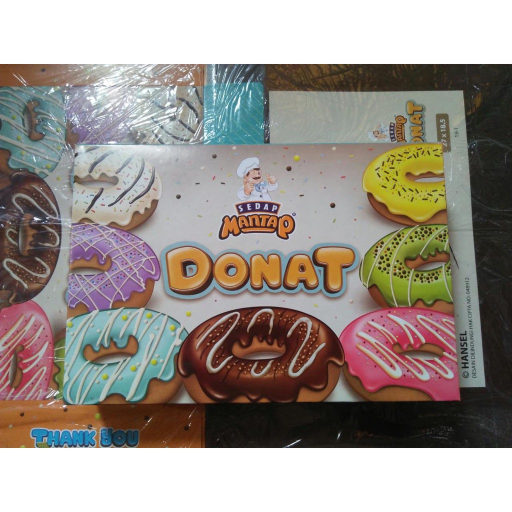 

Dus Donat Sedap Mantap 1/2 lusin @25 pcs (27x18,5)