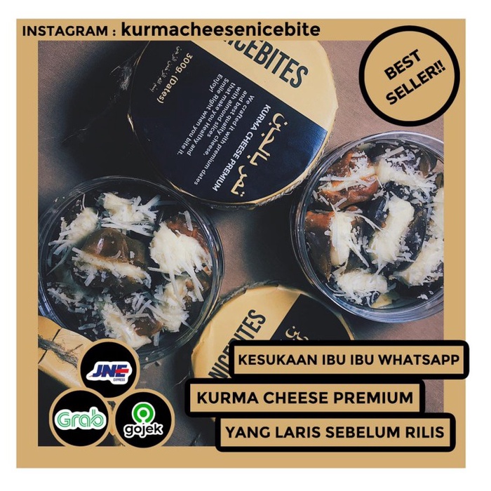 

Kurma Cheese Premium NICEBITES (Kurma Keju Tanpa Biji dengan Topping