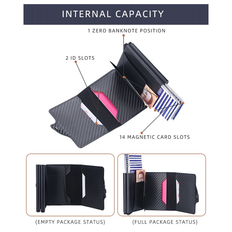 BAELLERRY K9172 Dompet Kartu Pria Bahan Kulit PU Leather Premium WATCHKITE WKOS