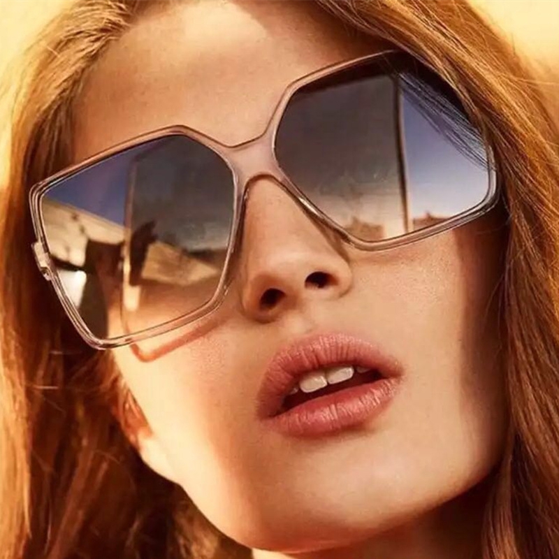 Fashion trend big frame European and American street shooting wild sunglasses for men and women