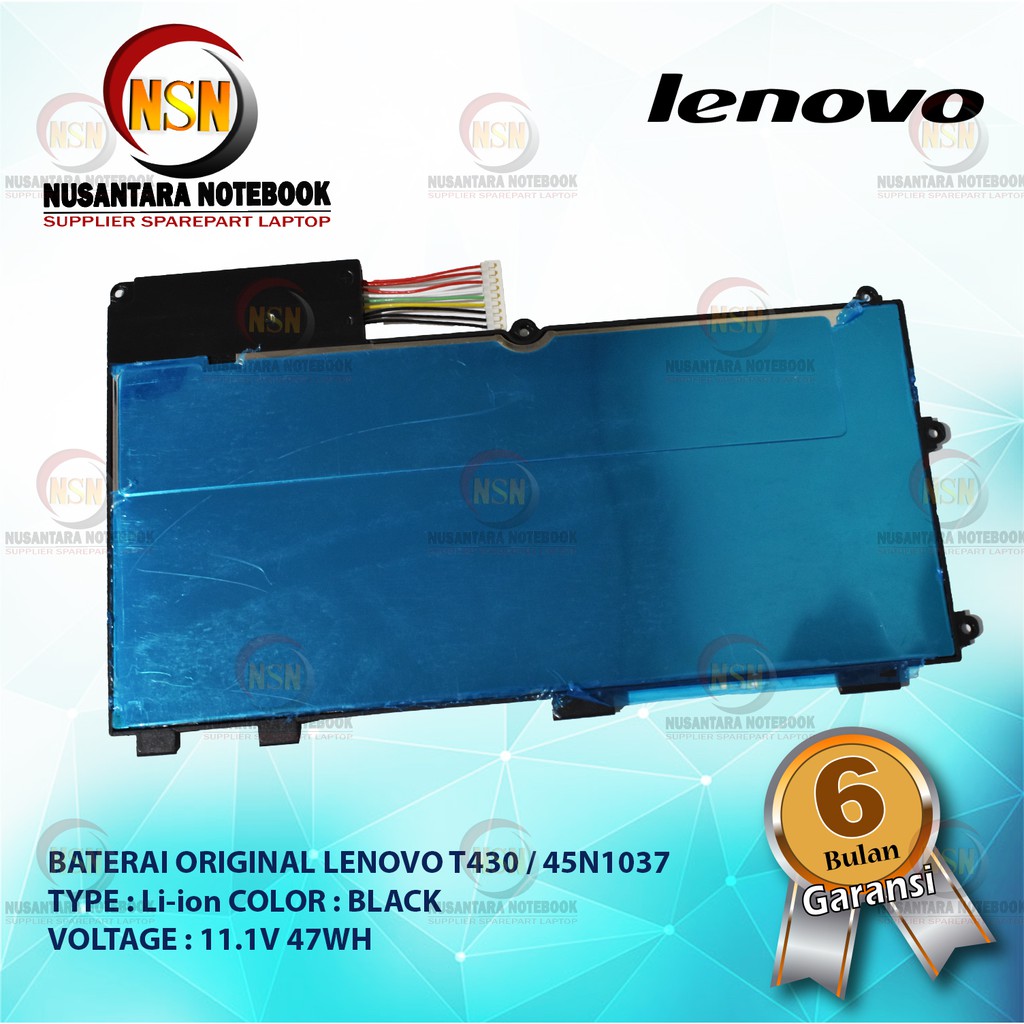 Baterai Original Lenovo T430 / 45N1001 11.1V 47WH