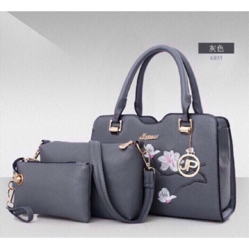 (COD)Hand Bags Kahiyang 3in1 Tas Wanita Fashion Korea