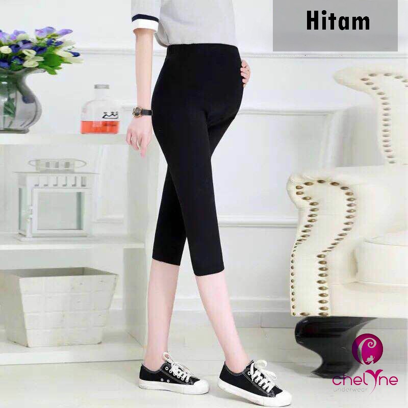 

Chelyne Legging Hamil 3/4 - H6860 Knee Length Maternity Legging