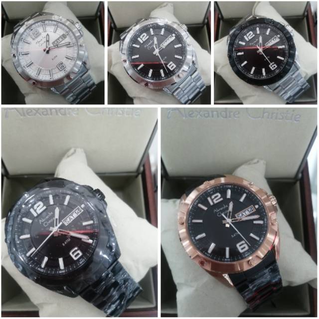 Jam tangan alexandre christie ac6518 man classic stell 6518 original