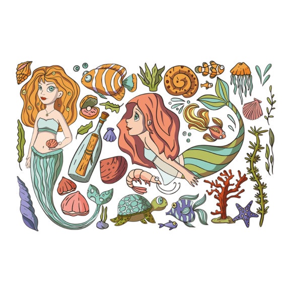 Mini Mermaid Big Graphic