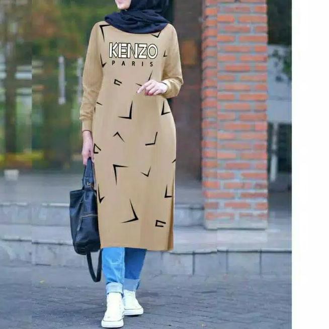 >Dijamin Bagus  JF Atasan Tunik Kaos Babyterry Jumbo Wanita Muslimah Terbaru KENS ..,,.,,.,