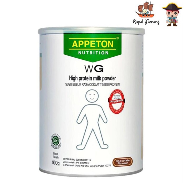 

Badanberat- Appeton Weight Gain Adult Coklat 900 Gr -Penambah-Berat-Badan.