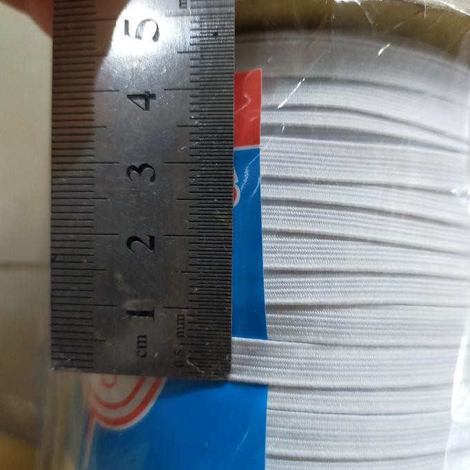 

Sale 6Mm Tali Karet Elastis Karet Kolor Putih Per Roll