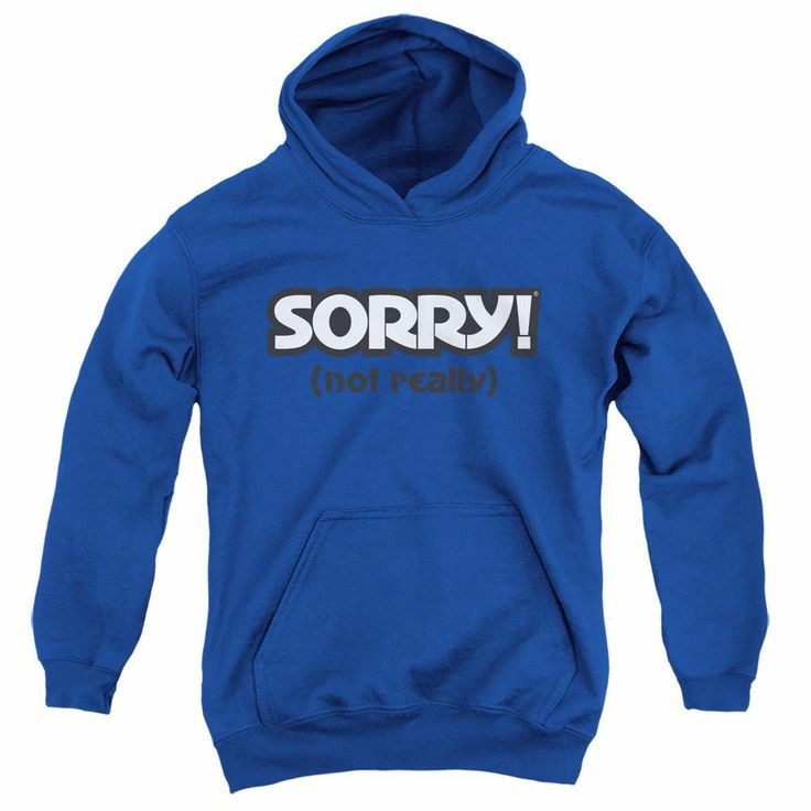 Stf hoodie anak sd sorry not really outwear anak switer anak biru