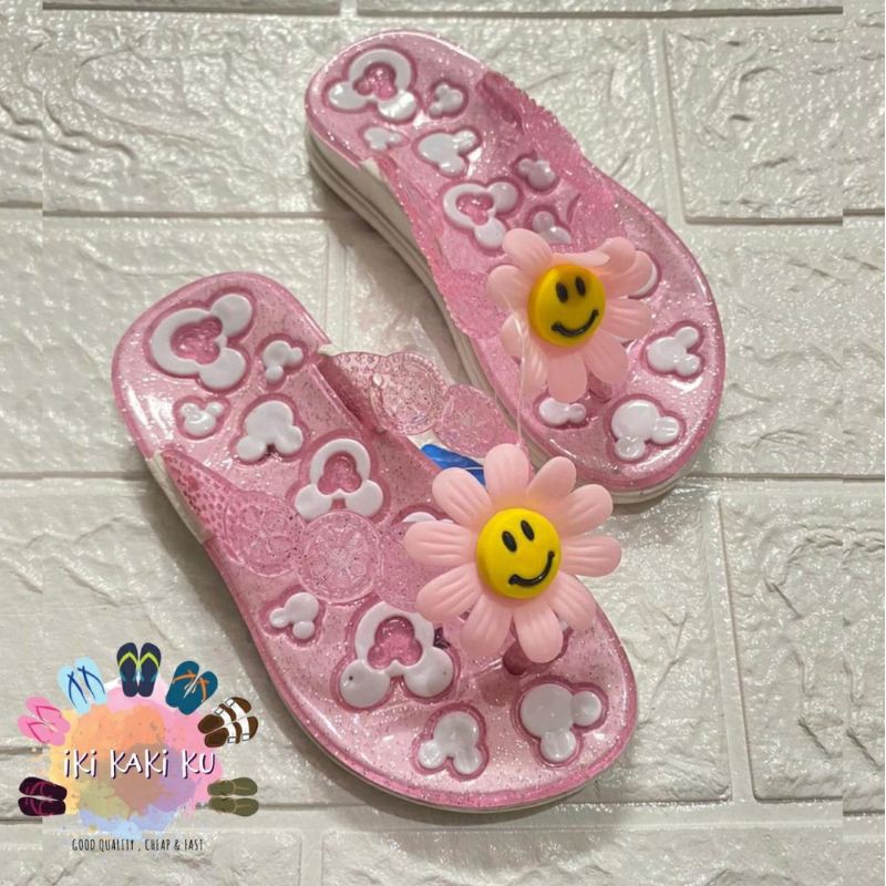 SANDAL JEPIT ANAK CEWE MATAHARI 1818-444 JELLY KARET 24-29