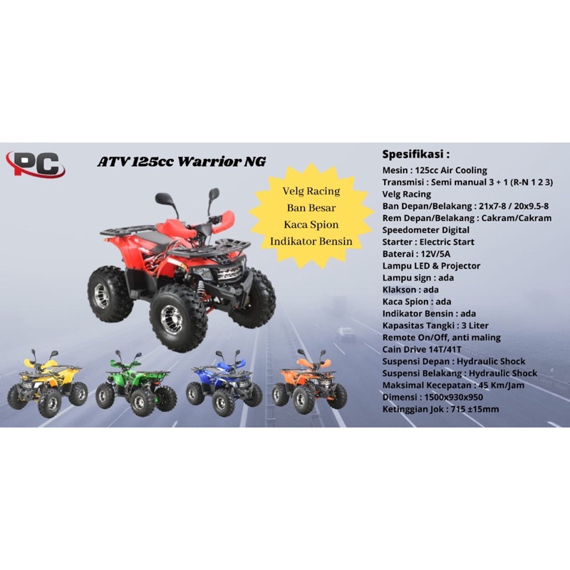 ATV 125cc warrior NG