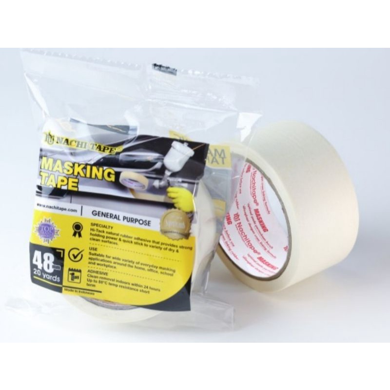 

Nachi Masking Tape 48mm - Isolasi Kertas - Lakban Kertas