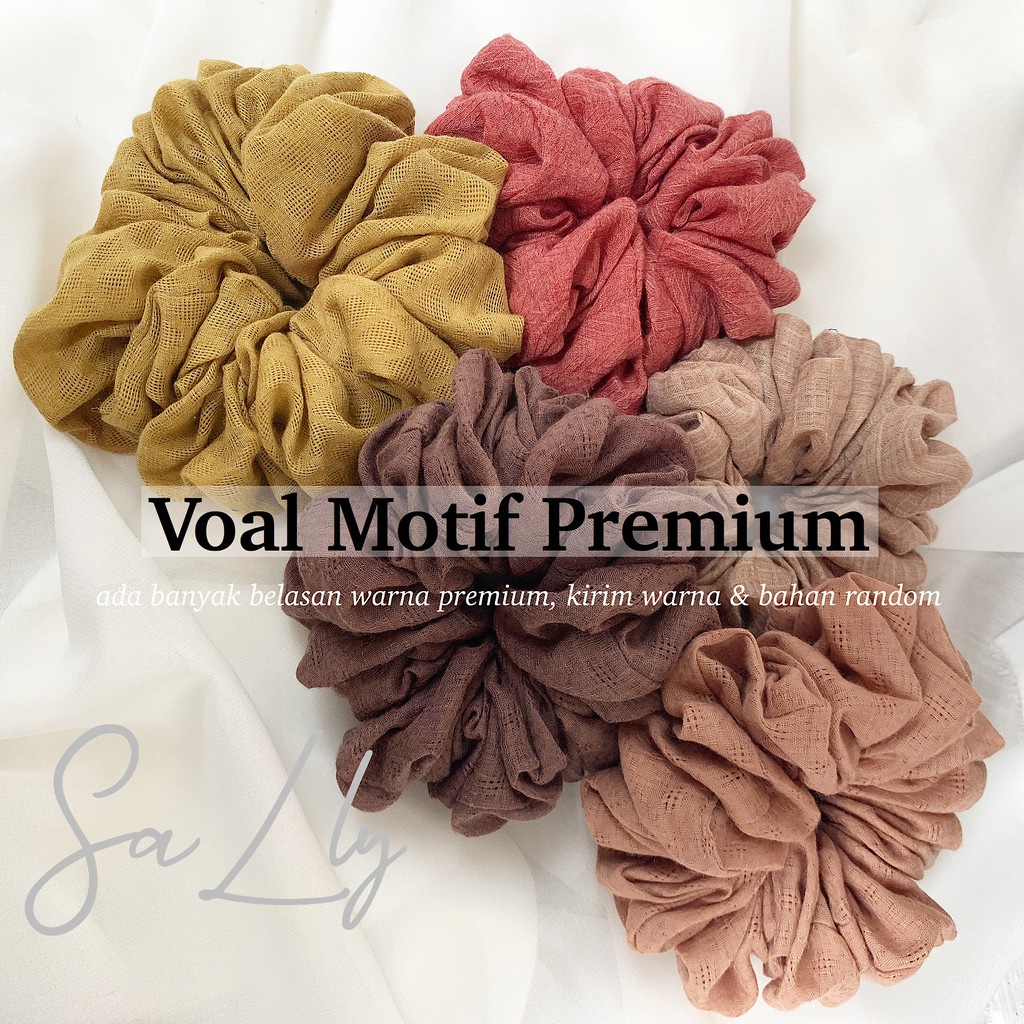 Scrunchie / ikat rambut / kuncir rambut jumbo / penambah volume hijab BY DROURA