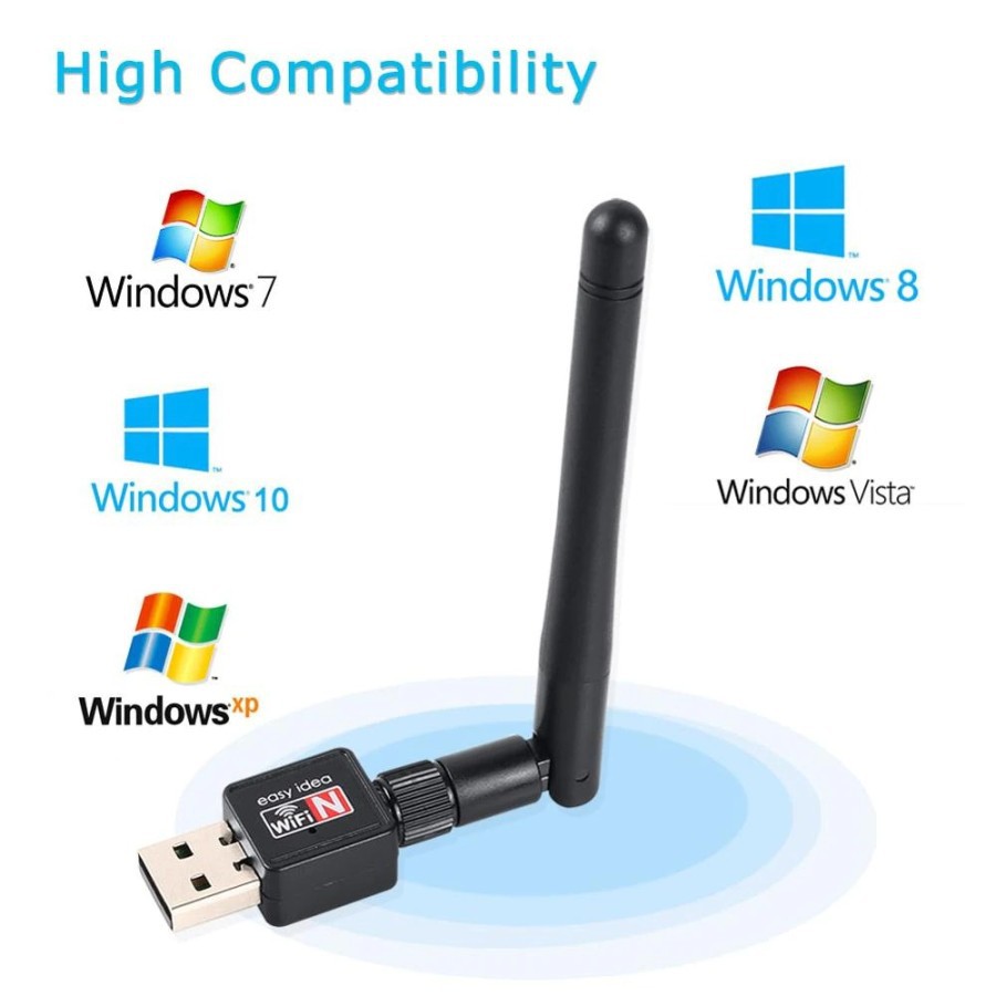 USB 2.0 Wifi Antena Tangkap Wireless Adapter RTL8188 2.4GHz bisa Mac