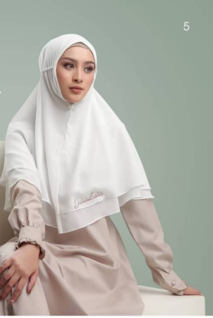 hijab bergo tali rubiah ceruty babydoll instan