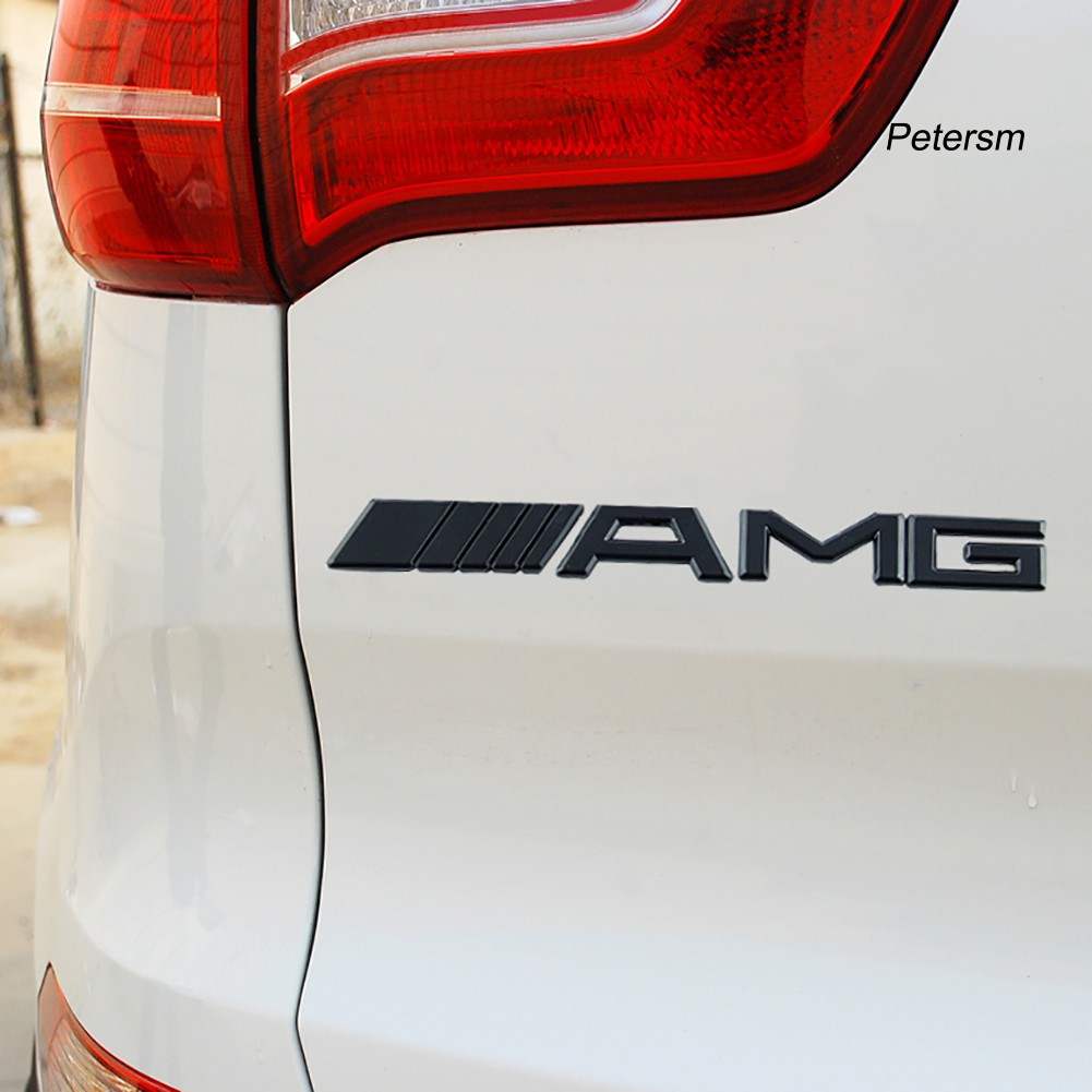 Yex Stiker Emblem Logo Amg 3d Bahan Abs Untuk Mobil Benz