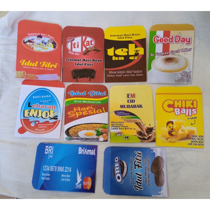

AMPLOP LEBARAN SNACK MEDIUM isi 10 pcs