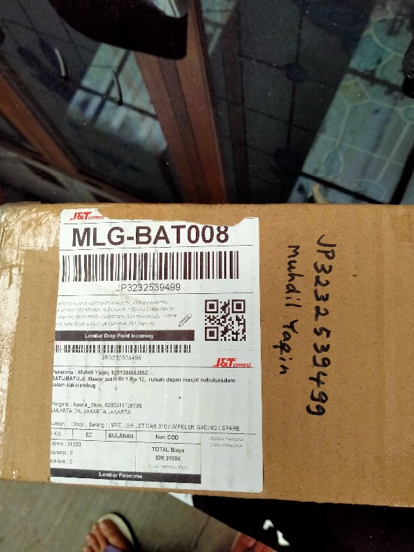 Impeller Jet Dab 370 / Impeler Gading / Spare Part Pompa Air