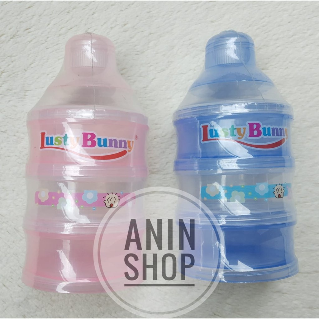 Kontainer Susu Lusty Bunny | Kontaner Bayi Dua Susun | Kontainer 3 Susun | BOTOL SUSU