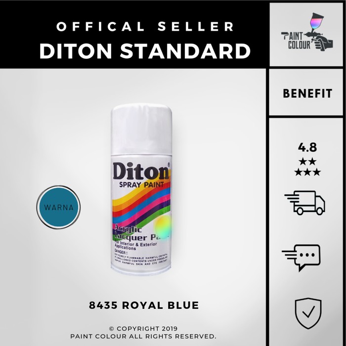 Diton 8435 Royal Blue Cat Semprot/Pylox/Samurai Motor/Helm/Gundam