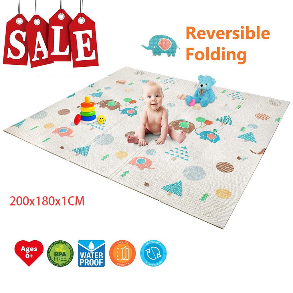 Folding Baby Play Mat Xpe Foam Floor Playmat Playroom Toddlers
