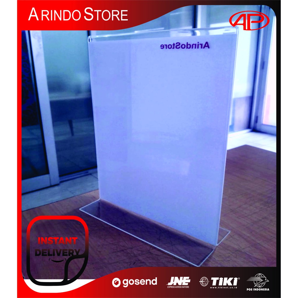 

TEMPAT BROSUR / TENT CARD AKRILIK DISPLAY 2 T SISI A5 ACRYLIC 2 MM