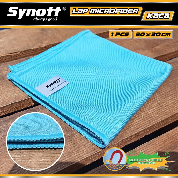 Kain Lap Microfiber Synott Kaca Glass Super Kilap Aman Gores &amp; Baret