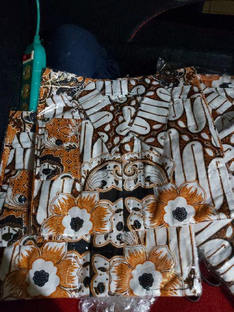 Batik Couple Keluarga Sania Ruffle Ori Ndoro Jowi Dnt Motif Seno Putih Terbaru High Quality