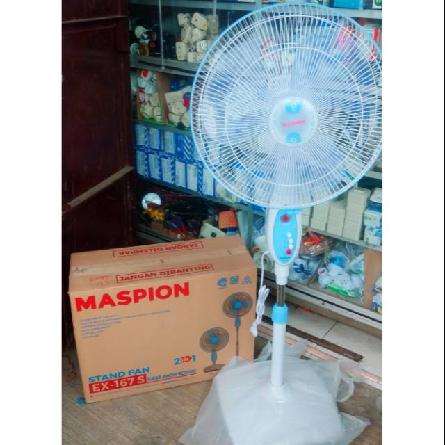 Kipas Angin berdiri MASPION 2 in 1 / standfan MASPION 16"  Medan